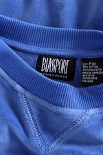 Bill Blass Royal Velour Sweatshirt M
