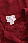 Cranberry Silk Jacquard Dress M