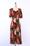 Moody Blooms Flutter Dress M