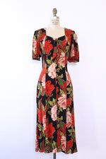 Moody Blooms Flutter Dress M