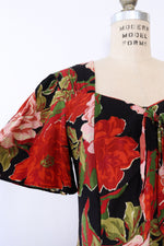 Moody Blooms Flutter Dress M