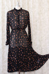 Munthe Sheer Floral Boho Dress L
