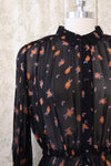 Munthe Sheer Floral Boho Dress L