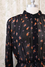 Munthe Sheer Floral Boho Dress L