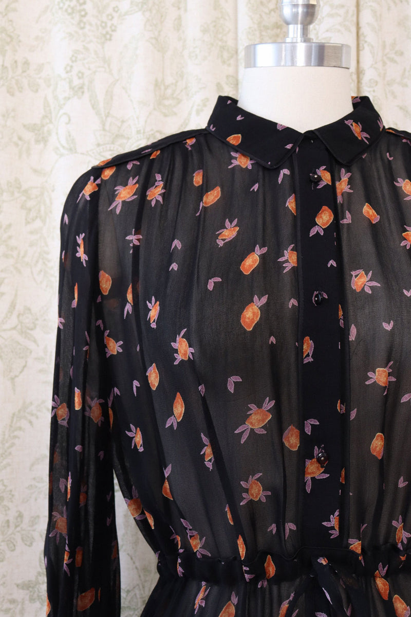 Munthe Sheer Floral Boho Dress L