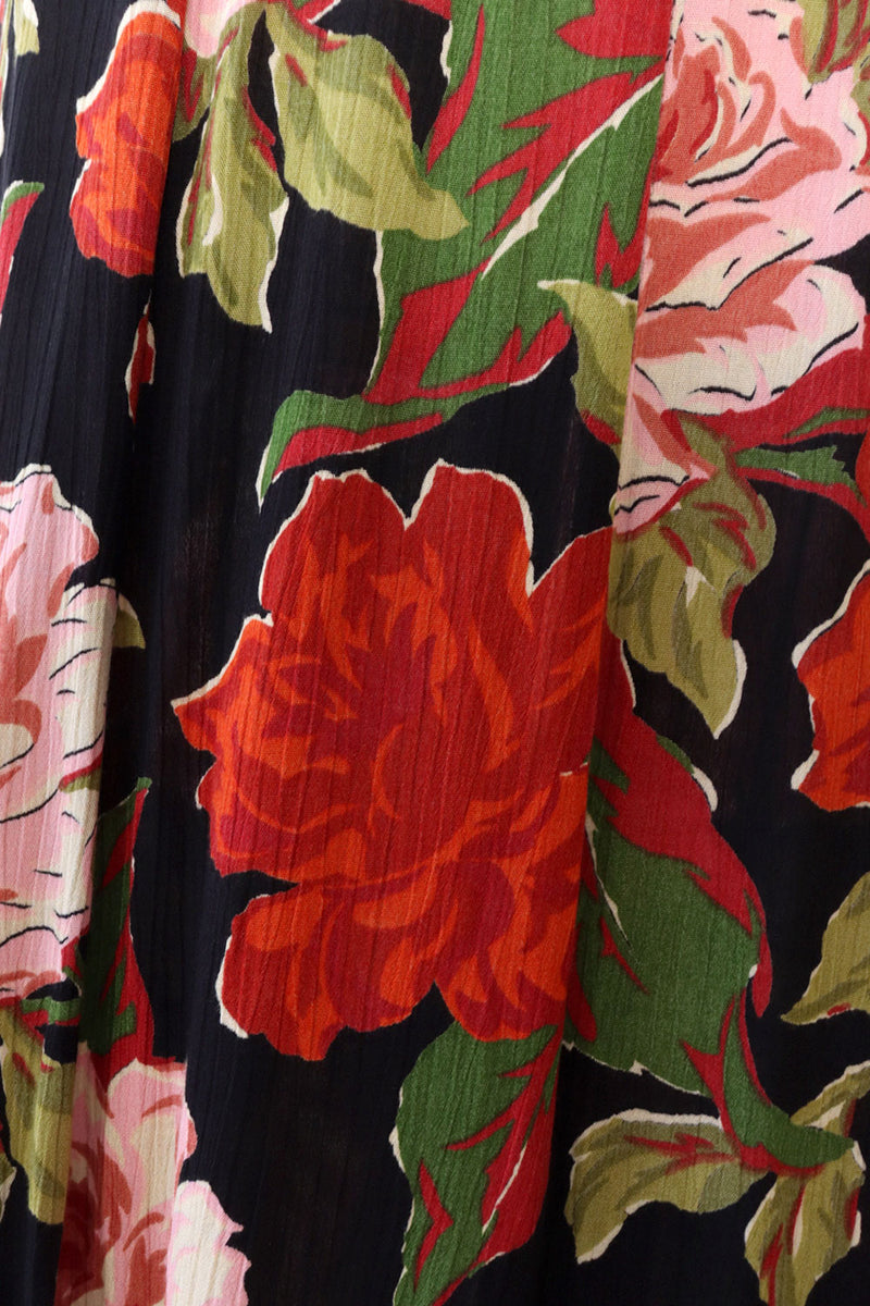 Moody Blooms Flutter Dress M