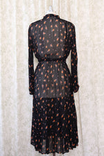 Munthe Sheer Floral Boho Dress L