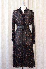 Munthe Sheer Floral Boho Dress L