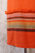 Carrot Fringe Stripe Shift M