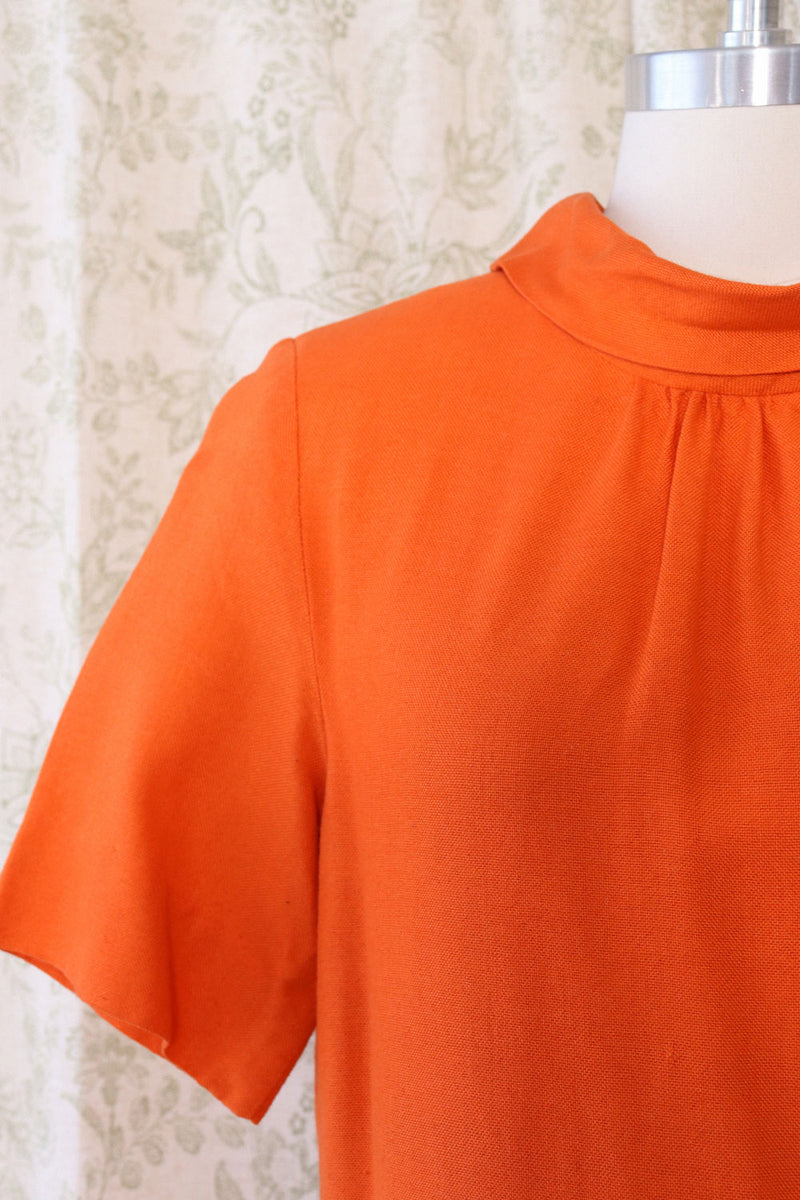 Carrot Fringe Stripe Shift M