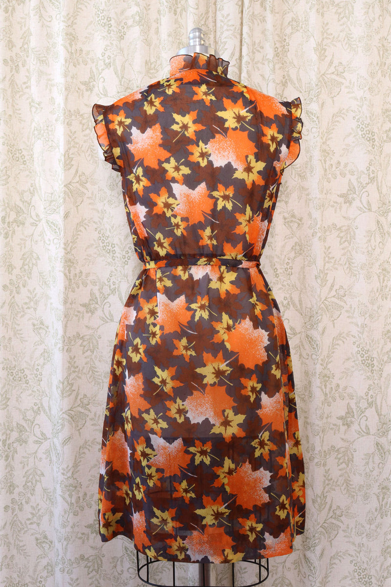 Leaf Peeping Sheer Dress M/L