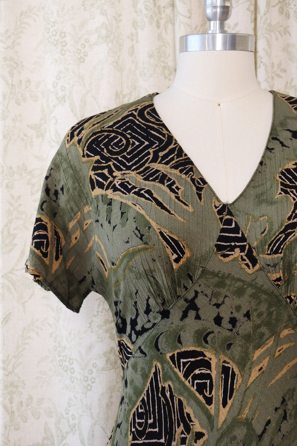 Bias Cut Matcha Dress S/M