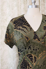 Bias Cut Matcha Dress S/M