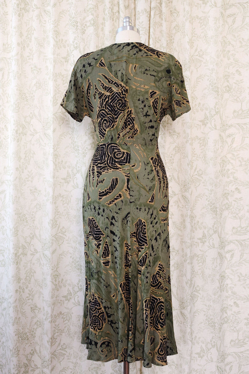 Bias Cut Matcha Dress S/M