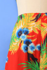 Sunset Tropical Cotton Skirt L/XL