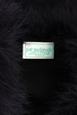 Midnight Maribou Swing Jacket M/L