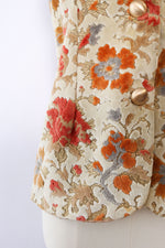 Creamy Floral Carpet Vest L {LAYAWAY}