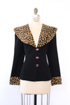 Leopard Collar Blazer L/XL