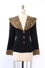 Leopard Collar Blazer L/XL