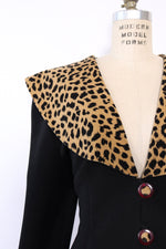 Leopard Collar Blazer L/XL