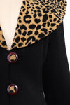 Leopard Collar Blazer L/XL