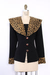 Leopard Collar Blazer L/XL