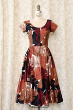 Earthy Leaf Pocket Dress S-S/M