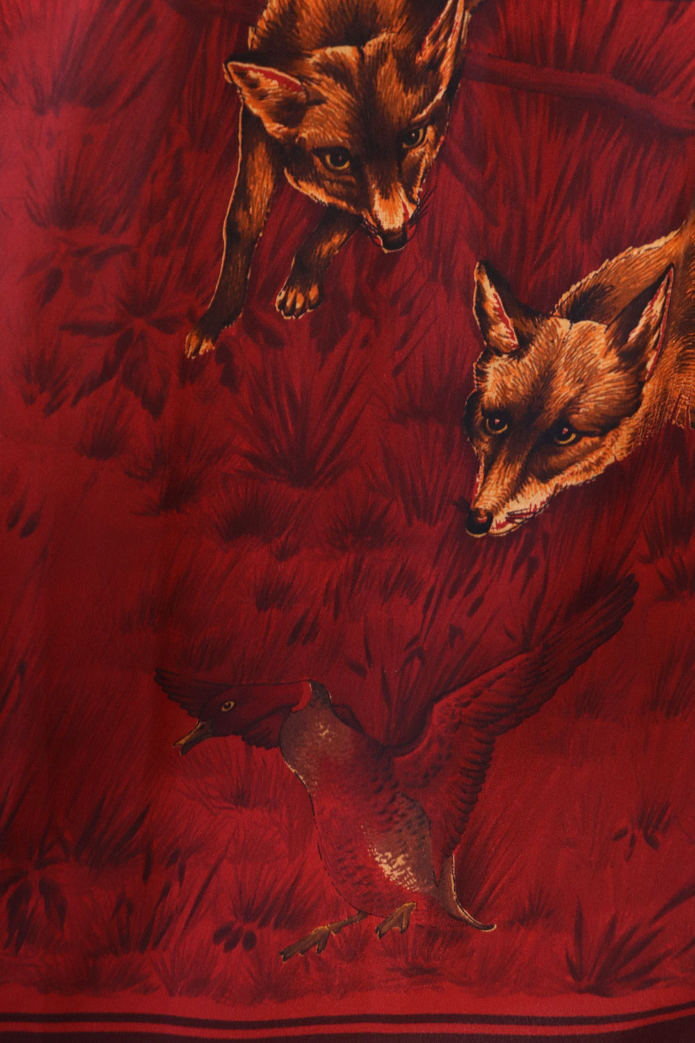 Carlisle Silk Fox Print Skirt M/L