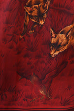 Carlisle Silk Fox Print Skirt M/L