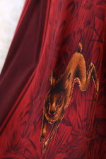Carlisle Silk Fox Print Skirt M/L