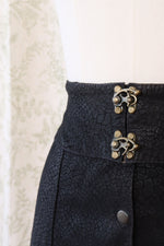 Buckled Suede Mini Skirt S