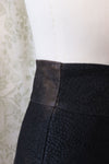 Buckled Suede Mini Skirt S