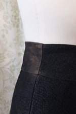 Buckled Suede Mini Skirt S
