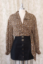 Field of Flowers Wrap Blouse S/M