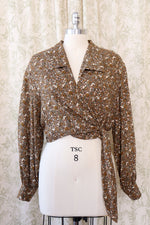 Field of Flowers Wrap Blouse S/M