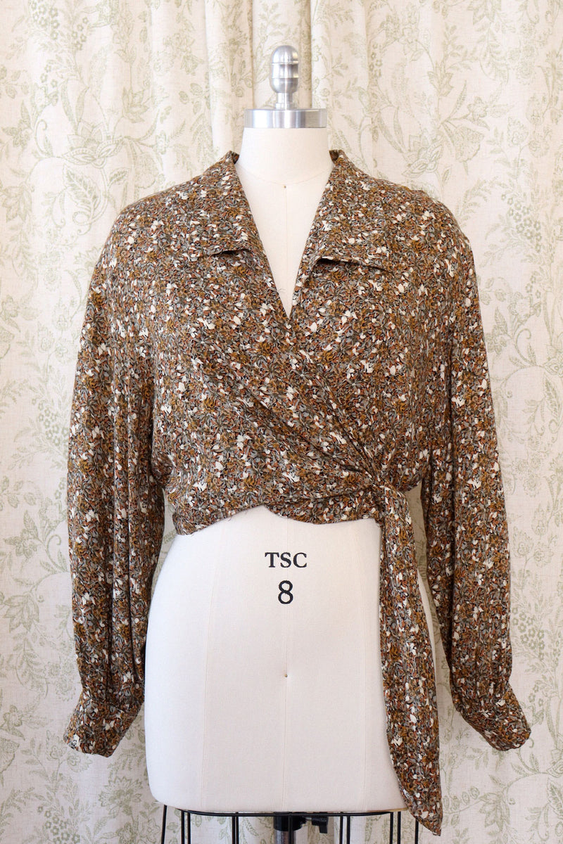 Field of Flowers Wrap Blouse S/M