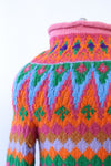Rainbow Fair Isle Tunic Sweater XS/S