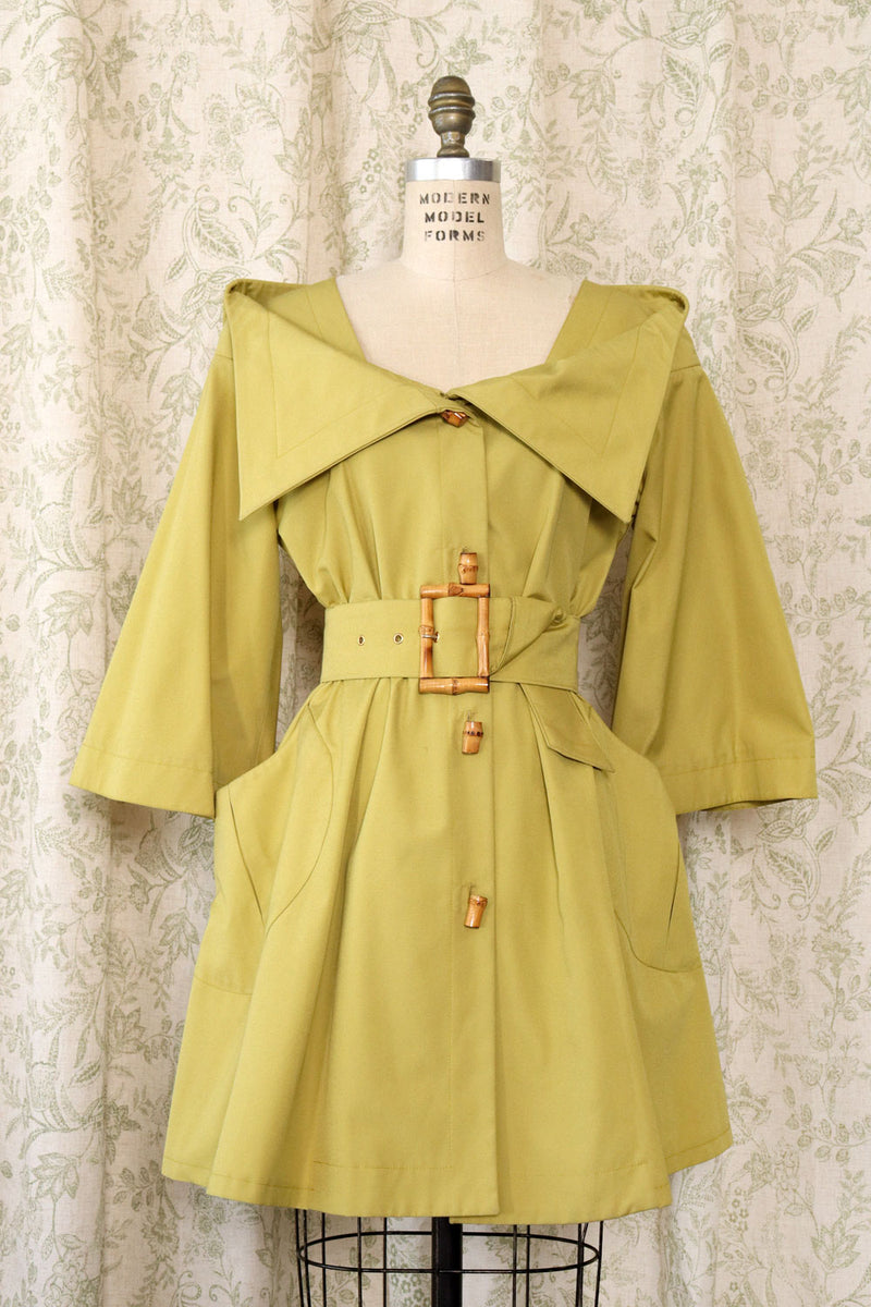 Dramatic Bamboo Toggle Tent Jacket S/M-M