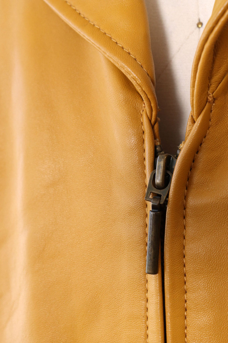 Honey Leather Vest M