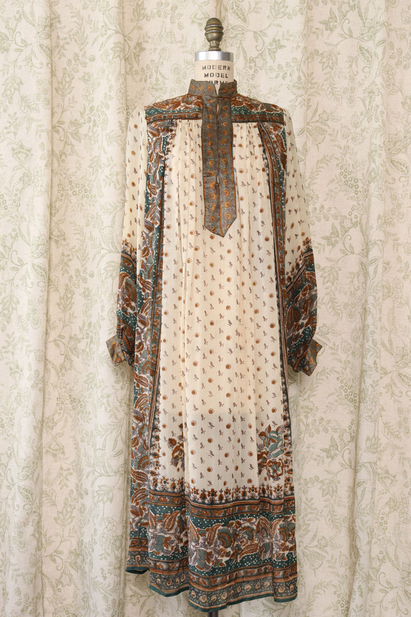 Kalamkari Indian Silk Dress S/M