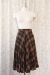 Haberdashery Plaid Pleat Skirtsuit M