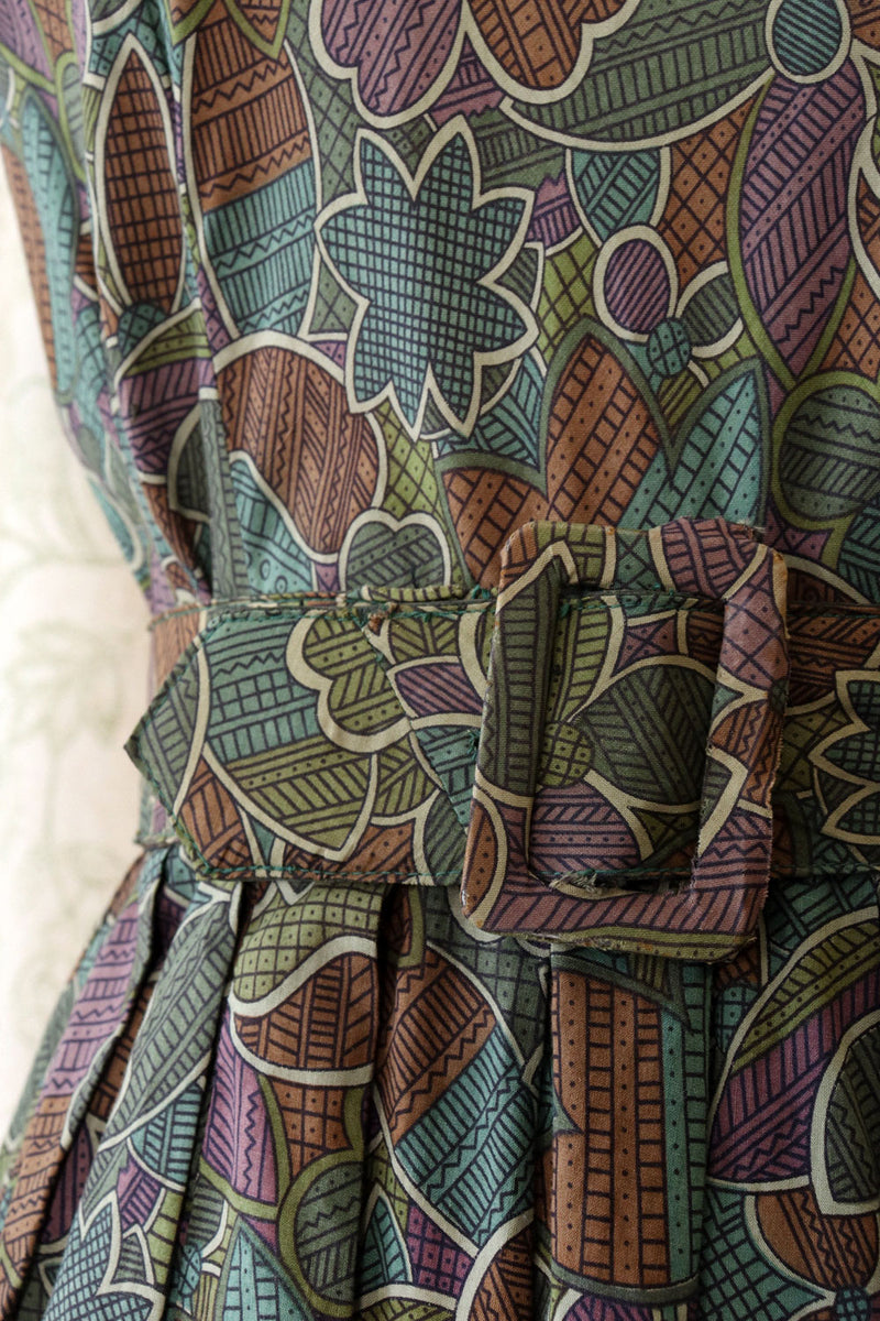 Forest Floral Day Dress M
