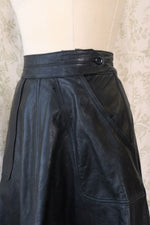 Black Leather Pocket Skirt XS/S