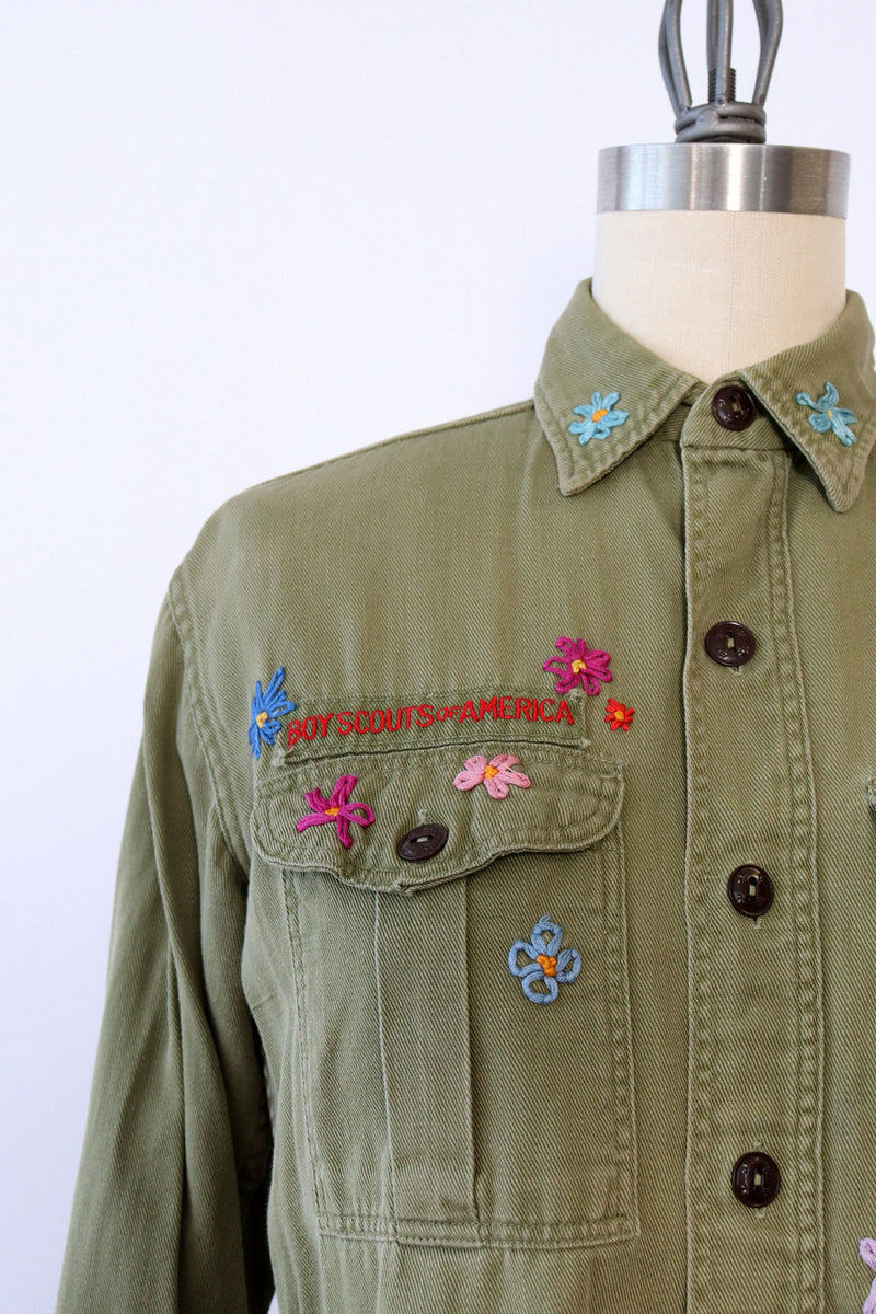 Embroidered 1950s Boy Scouts Top XS/S