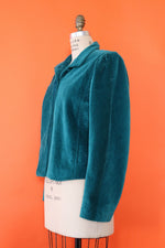 Teal Cord Boxy Jacket S/M