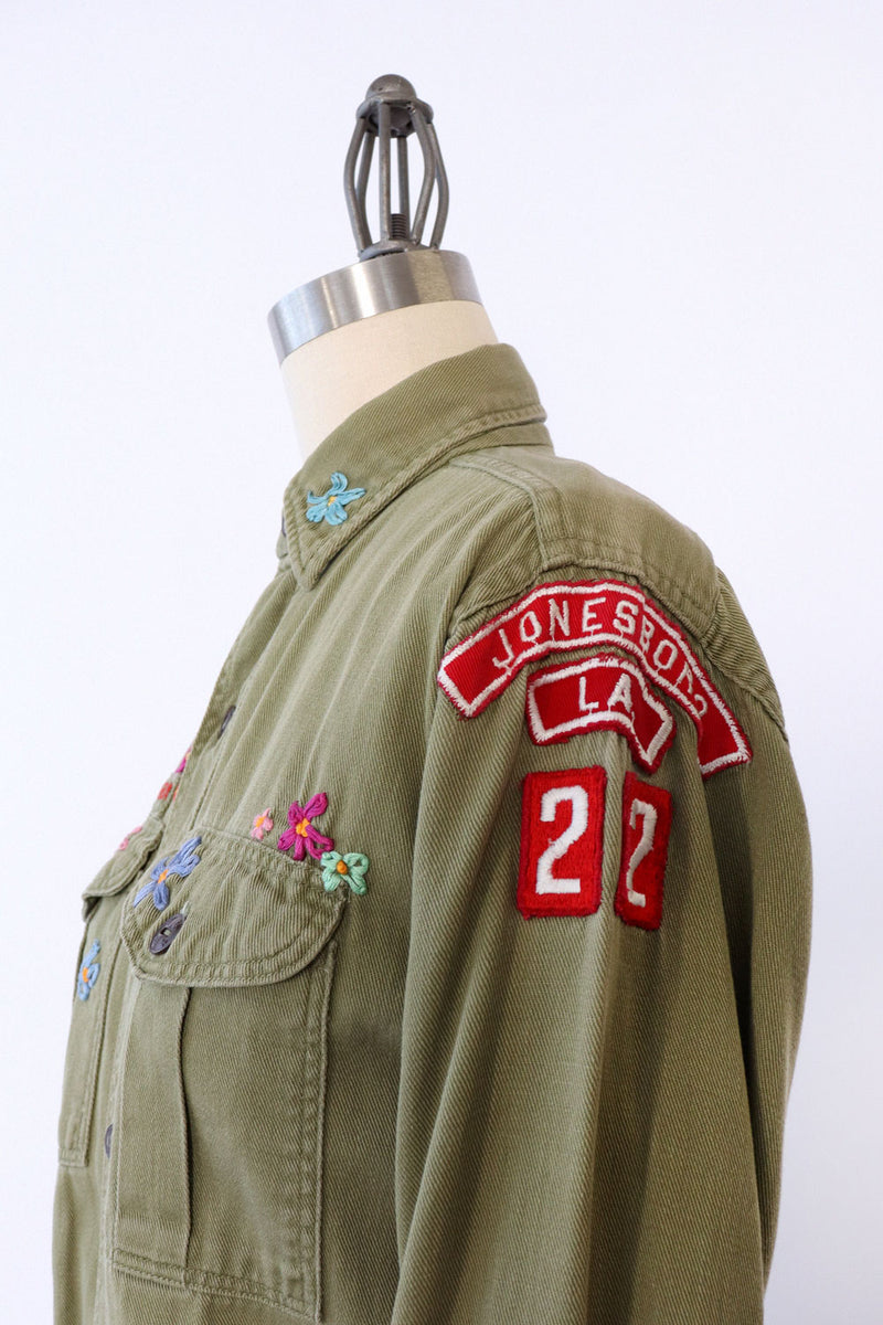 Embroidered 1950s Boy Scouts Top XS/S