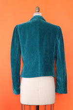 Teal Cord Boxy Jacket S/M
