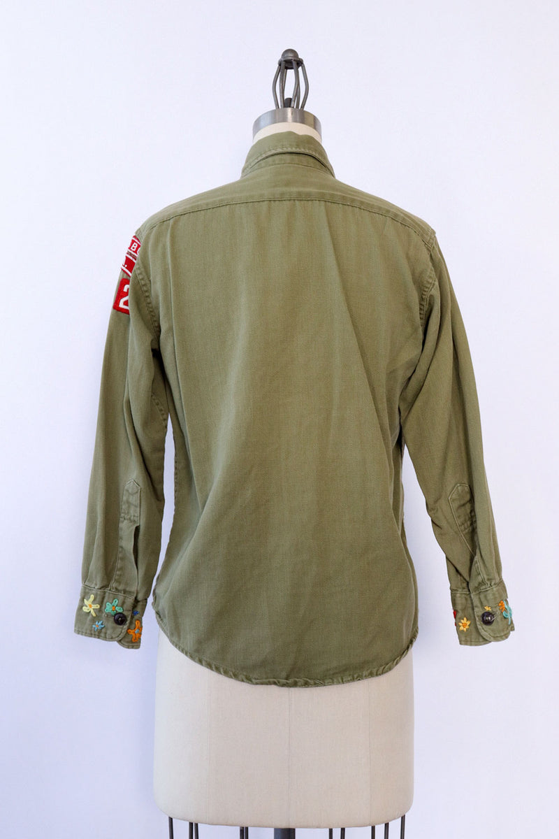 Embroidered 1950s Boy Scouts Top XS/S