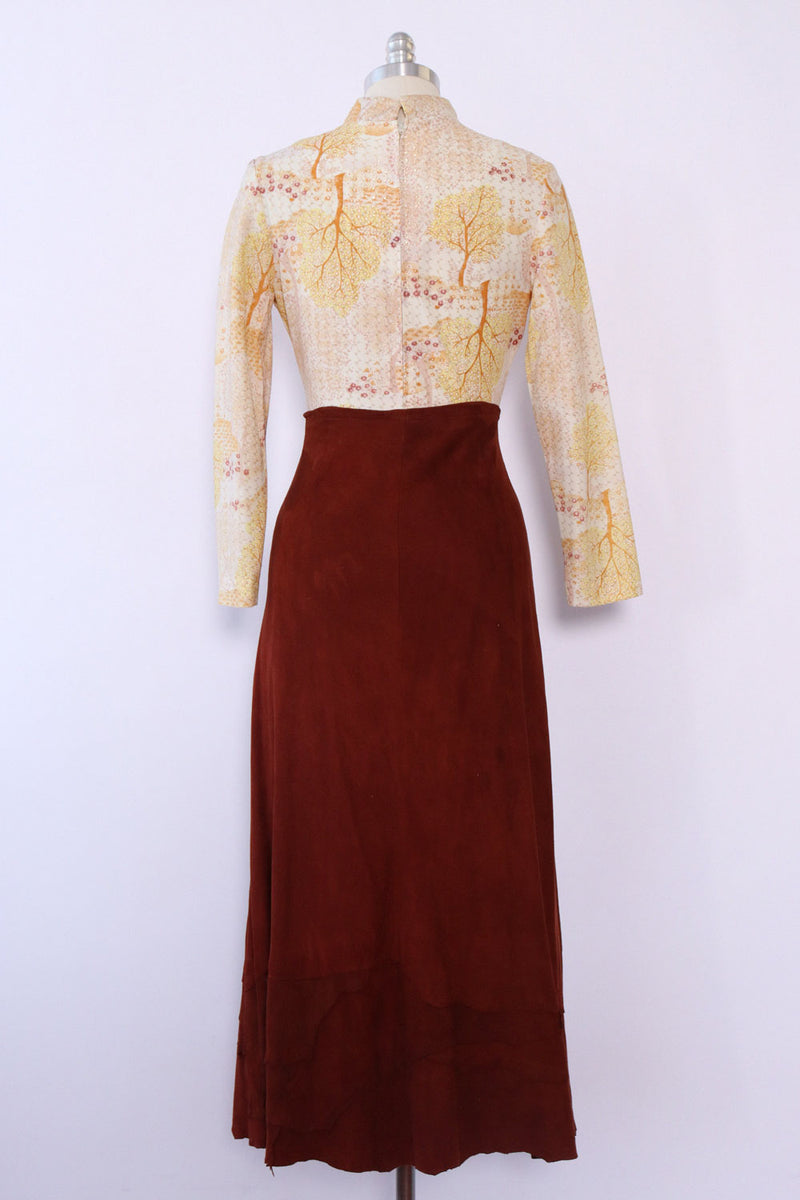 Hickory Suede Fringe Skirt M-XL