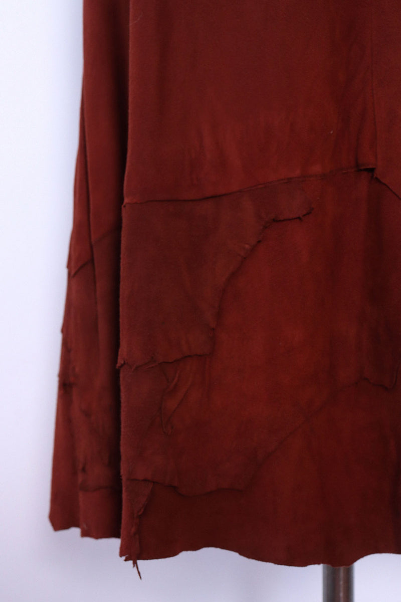 Hickory Suede Fringe Skirt M-XL